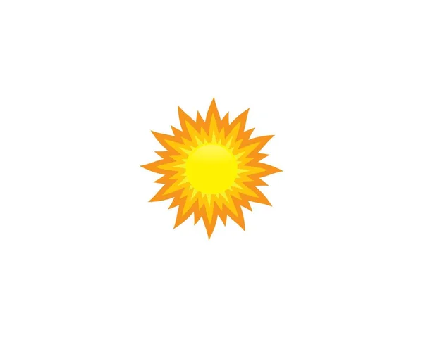 Sun Logo Plantilla Vector Icono Ilustración Diseño — Archivo Imágenes Vectoriales