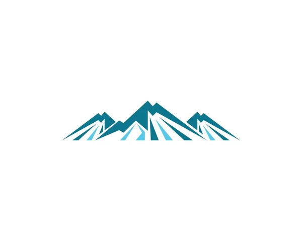 Montanha Logotipo Modelo Vetor Ícone Ilustração Design —  Vetores de Stock