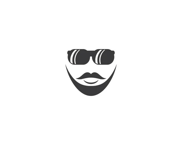Man Face Character Symbol Illustration Design — Stock Vector