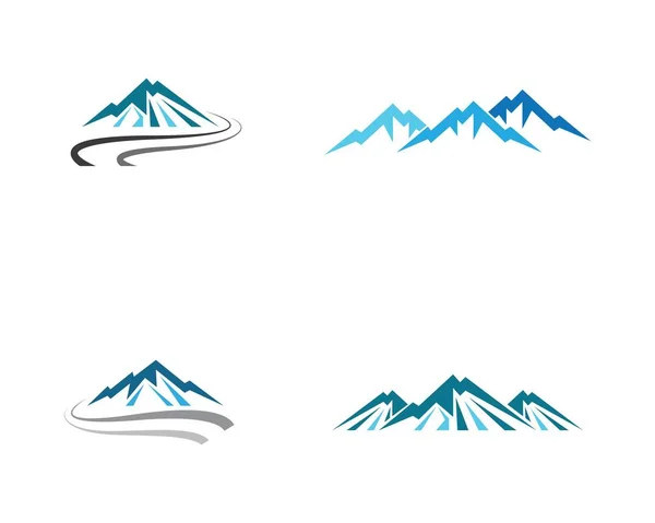 Montaña Vector Icono Ilustración Diseño — Archivo Imágenes Vectoriales