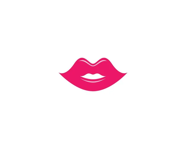 Lips Logo Template Vector Icon Illustration Design — Stock Vector