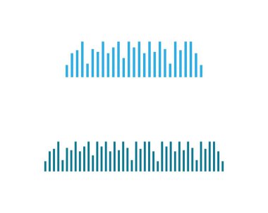 Ses dalgası vektör illüstrasyon tasarımı