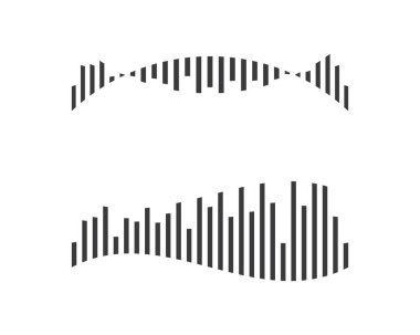 Ses dalgası vektör illüstrasyon tasarımı