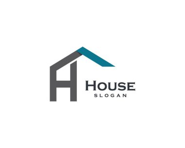 Ev sembolü vektör illüstrasyon tasarımı