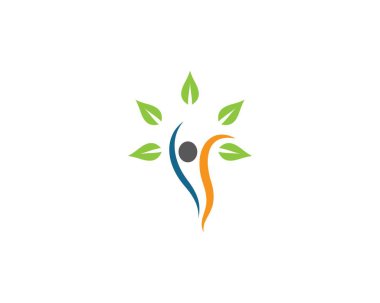 Wellness logo şablon vektör resimleme