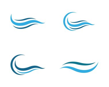 Dalga sembolü vektör illüstrasyon tasarımı