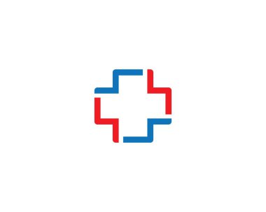 Tıbbi çapraz vektör resimleme tasarımı