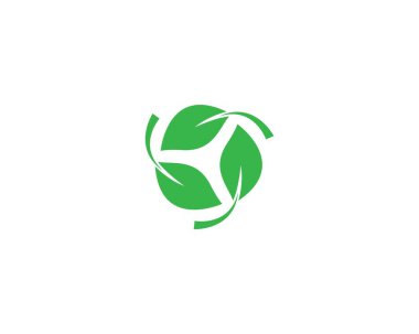 Yaprak sembolü vektör illüstrasyonu