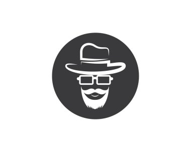 Kovboy şapkası sembolü vektör illüstrasyonu