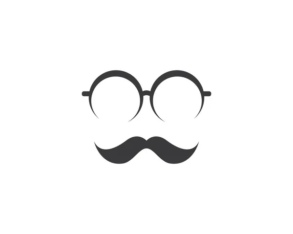 Mustache Icon Vector Illustration — Stock Vector