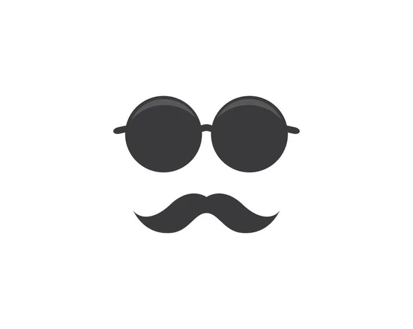 Mustache Icon Vector Illustration — Stock Vector