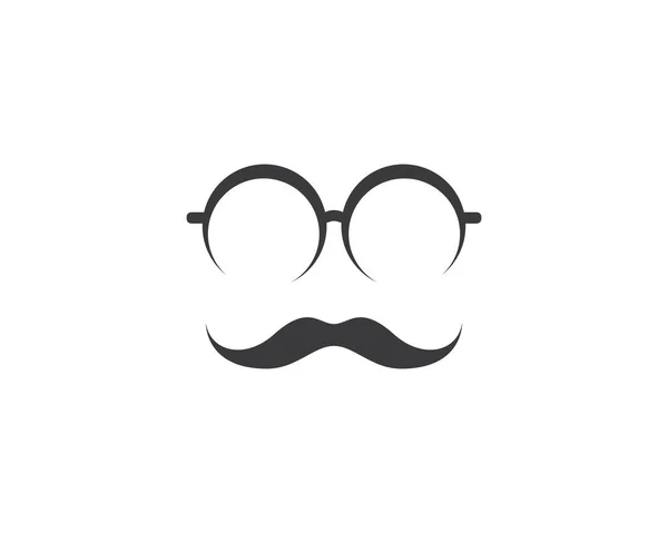 Mustache Icon Vector Illustration — Stock Vector