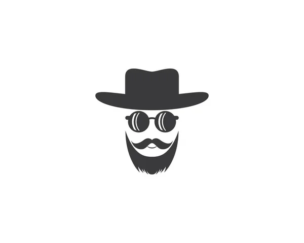 Vaquero Sombrero Símbolo Vector Icono Ilustración — Vector de stock