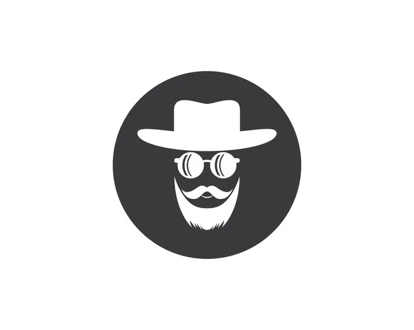 Vaquero Sombrero Símbolo Vector Icono Ilustración — Vector de stock