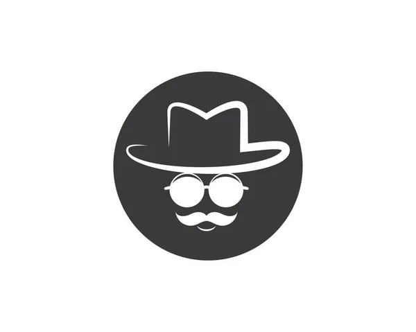 Cowboy Hat Symbol Vector Icon Illustration — Stock Vector