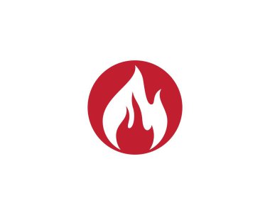 Ateş sembolü vektör illüstrasyonu