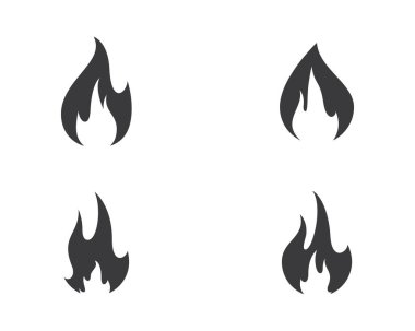 Ateş sembolü vektör illüstrasyonu