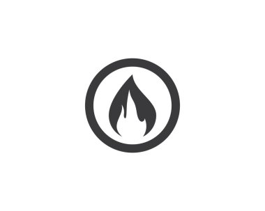 Ateş sembolü vektör illüstrasyonu