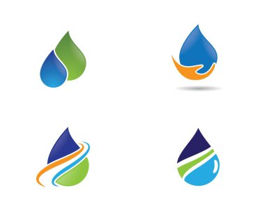 Su damlası vektör resimleme