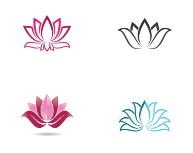 Lotus sembolü vektör illüstrasyonu