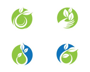 Yaprak sembolü vektör illüstrasyonu