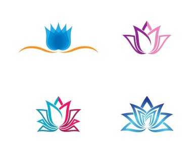 Lotus sembolü vektör illüstrasyonu