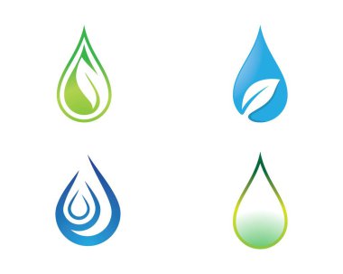 Su damlası vektör resimleme