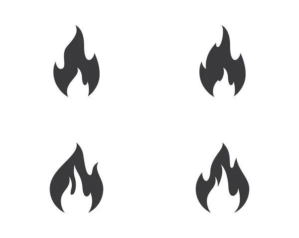 Ikona Wektora Symbolu Ognia Ilustracja — Wektor stockowy