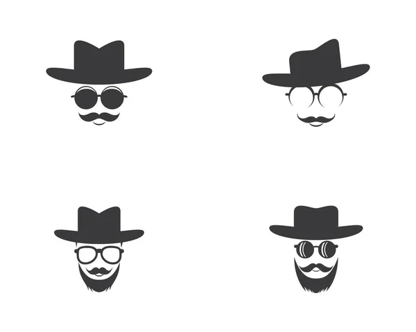 Vaquero Sombrero Símbolo Vector Icono Ilustración — Vector de stock