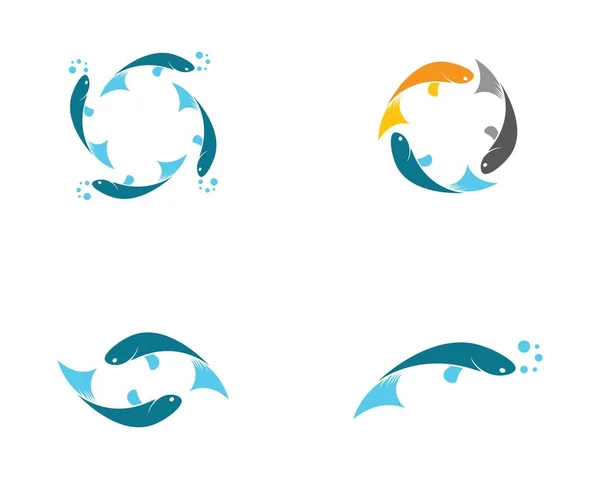 Design Für Fisch Icon Vektor Illustration — Stockvektor