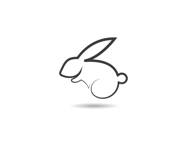 Rabbit Vector Icon Illustration Design — Stock Vector