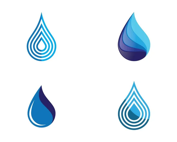 Ilustração Ícone Vetor Gota Água — Vetor de Stock
