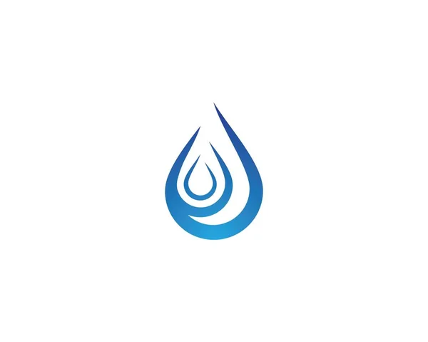 Water Drop Vector Icon Illustration — Stock Vector