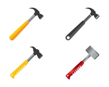 Çekiç sembolü vektör illüstrasyonu