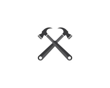 Çekiç sembolü vektör illüstrasyonu