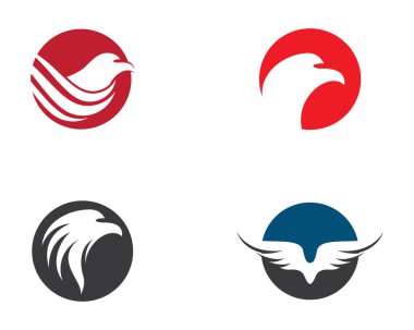 Kartal logo şablon vektör simgesi