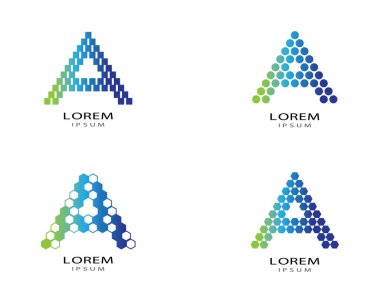 Bir harf logo vektör illüstrasyon tasarımı