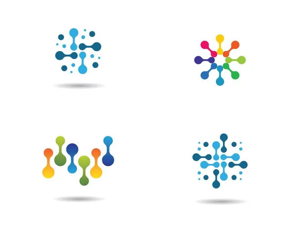 Molecule Vetor Ícone Ilustração Design — Vetor de Stock