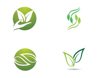 Yaprak sembolü vektör illüstrasyonu