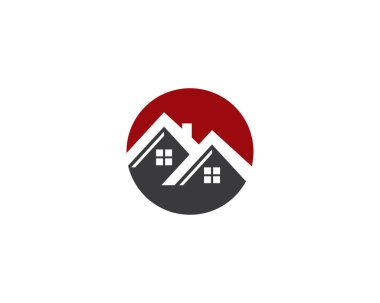 Ev sembolü vektör illüstrasyon tasarımı