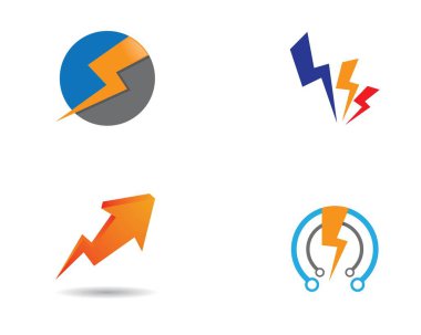 Thunderbolt vektör resimleme tasarımı