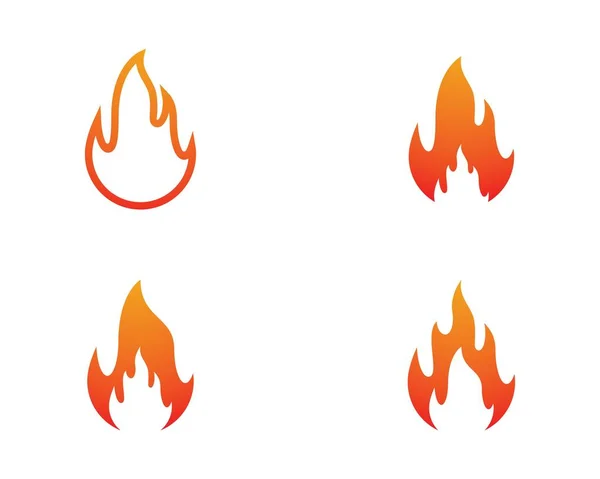 Fire Symbol Vector Icon Illustration — Stock Vector