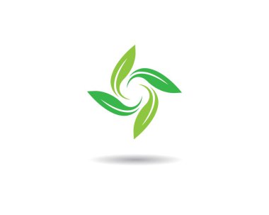 Yaprak sembolü vektör illüstrasyonu