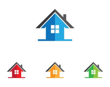 Ev sembolü vektör illüstrasyon tasarımı