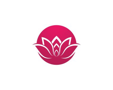 Lotus sembolü vektör illüstrasyonu