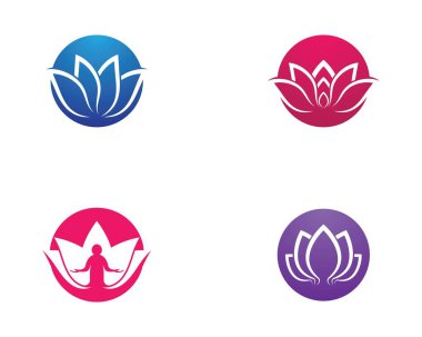 Lotus sembolü vektör illüstrasyonu