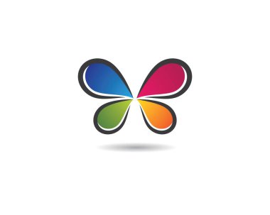 Kelebek vektör resimleme tasarımı