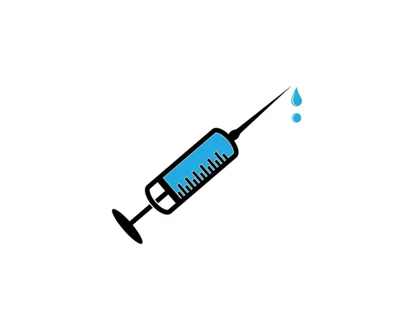 Obrázek Symbolu Injekční Stříkačky — Stockový vektor