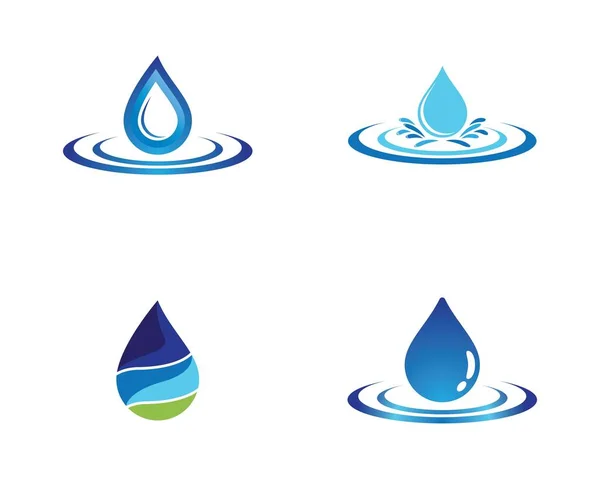 Ilustración Vector Gota Agua — Vector de stock