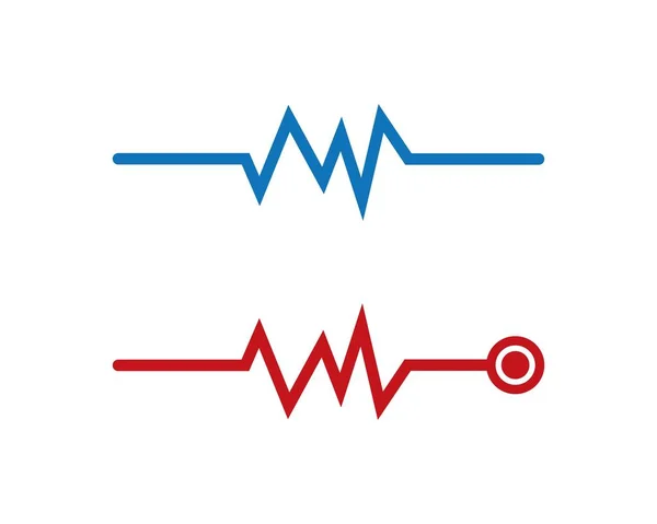 Impulssymbol Vektor Symbol Illustration Design — Stockvektor
